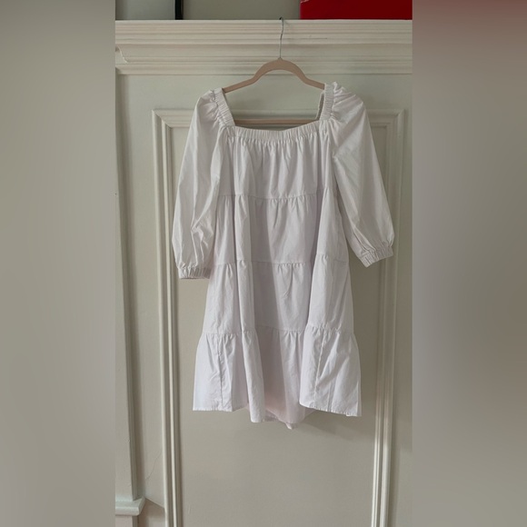 Tuckernuck Pomander Place White Halile Tiered Dress Size Small NWOT - Picture 2 of 12